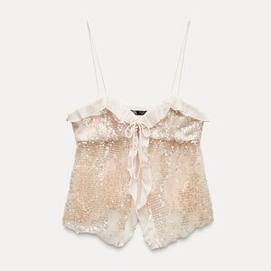 NWT Zara sequin camisole